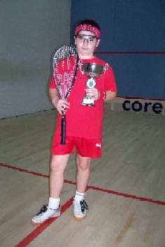 Ignacio Calvo, campeón gallego de squash en la categoría sub 11